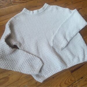 Cotton Textured Knit Sweater
